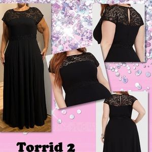 The Perfect Black lace maxi dress